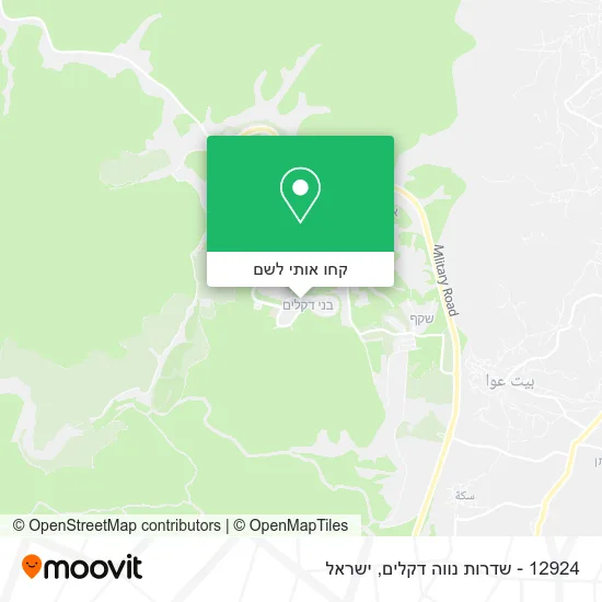 מפת 12924 - שדרות נווה דקלים