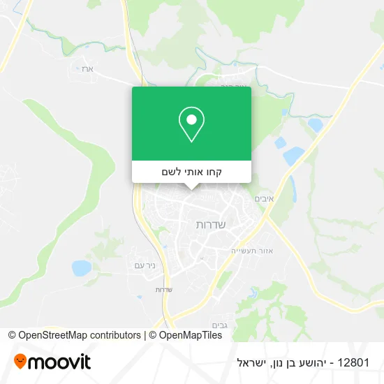 מפת 12801 - יהושע בן נון