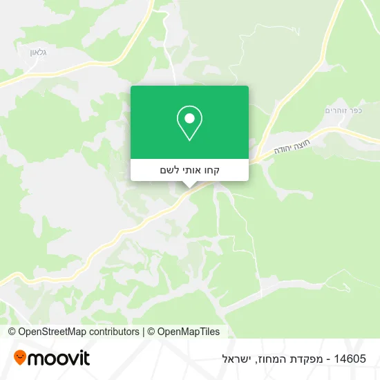 מפת 14605 - מפקדת המחוז