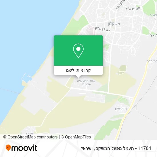 מפת 11784 - העמל מפעל המשקם