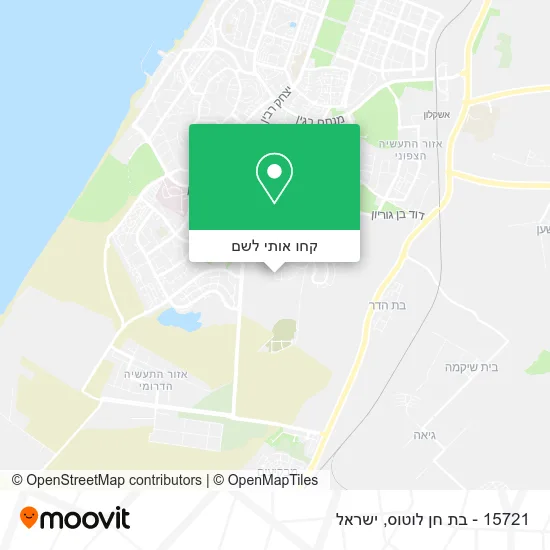 מפת 15721 - בת חן לוטוס