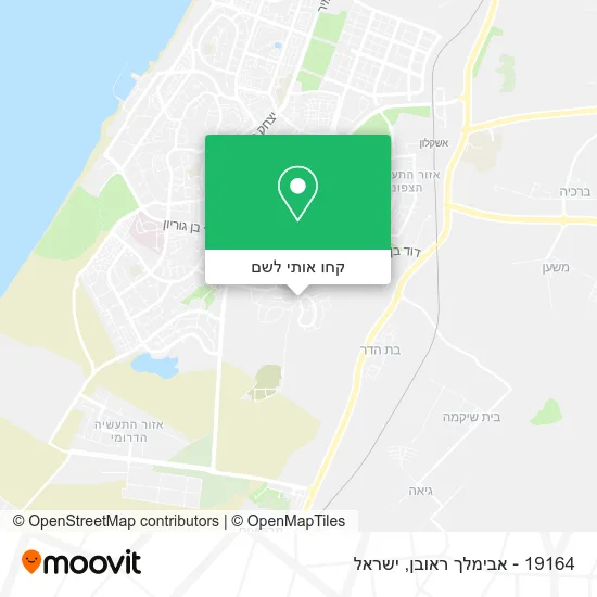 מפת 19164 - אבימלך ראובן