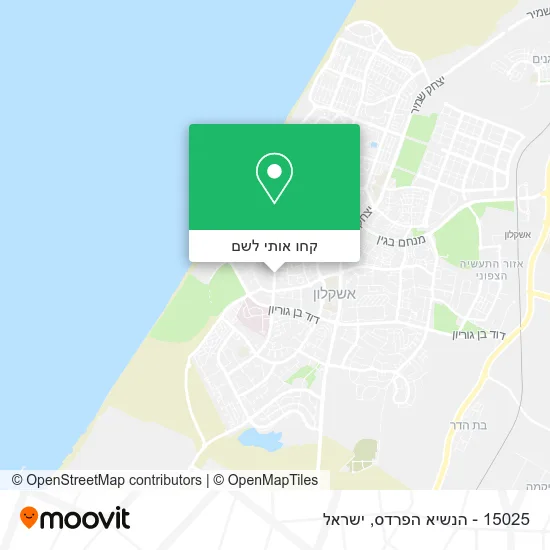 מפת 15025 - הנשיא הפרדס