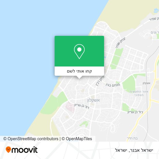 מפת ישראל אבנר