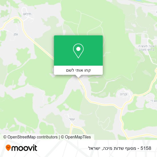 מפת 5158 - מסעף שדות מיכה