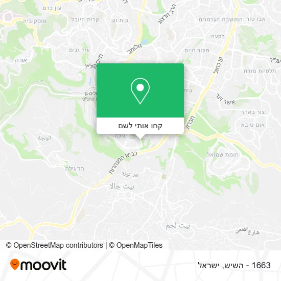 מפת 1663 - השיש