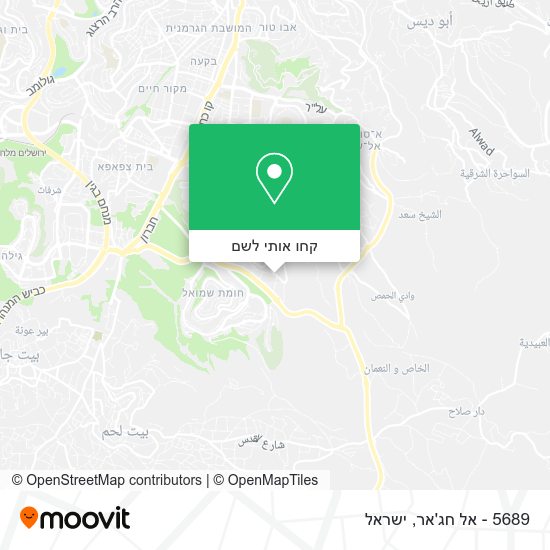 מפת 5689 - אל חג'אר