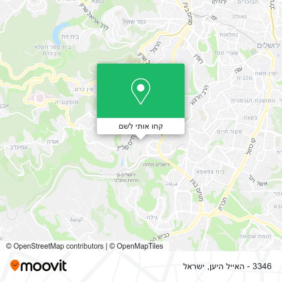 מפת 3346 - האייל היען