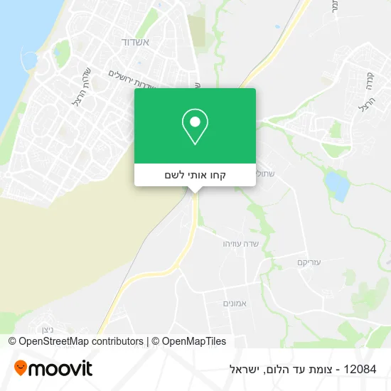 מפת 12084 - צומת עד הלום