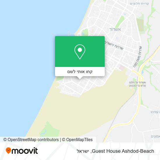 מפת Guest House Ashdod-Beach