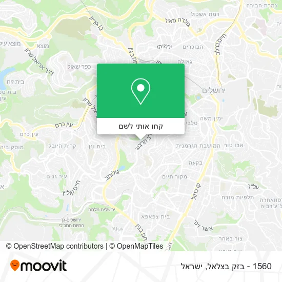 מפת 1560 - בזק בצלאל