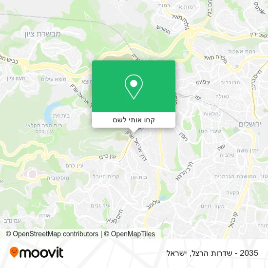 מפת 2035 - שדרות הרצל