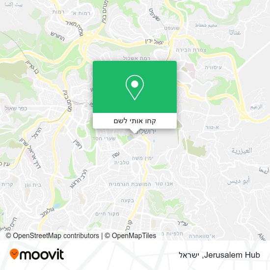 מפת Jerusalem Hub