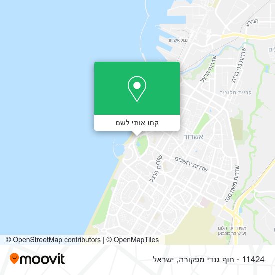 מפת 11424 - חוף גנדי מפקורה