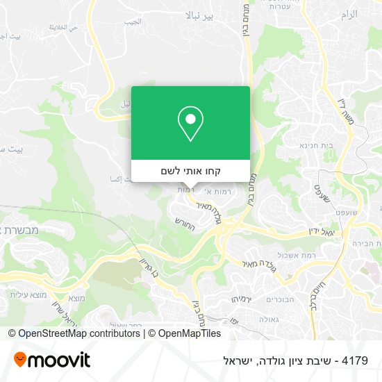 מפת 4179 - שיבת ציון גולדה