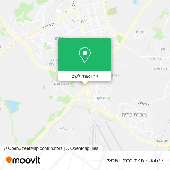 מפת 35677 - צומת ברנר