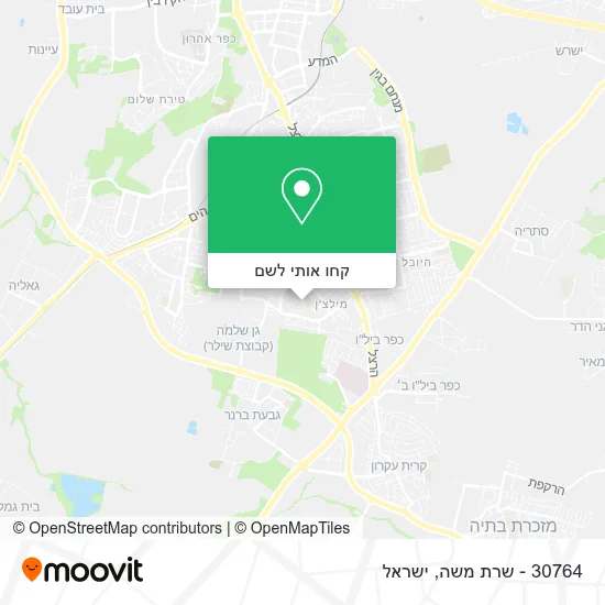 מפת 30764 - שרת משה