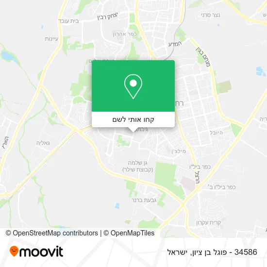 מפת 34586 - פוגל בן ציון