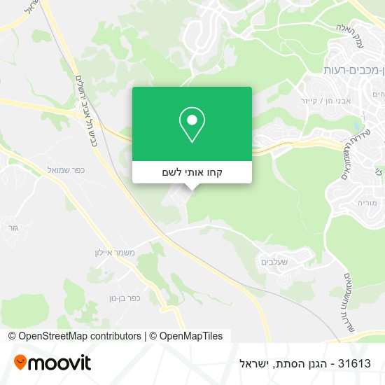 מפת 31613 - הגנן הסתת