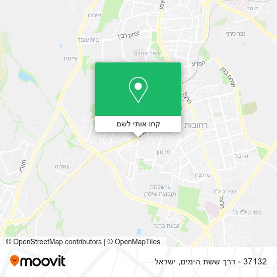 מפת 37132 - דרך ששת הימים