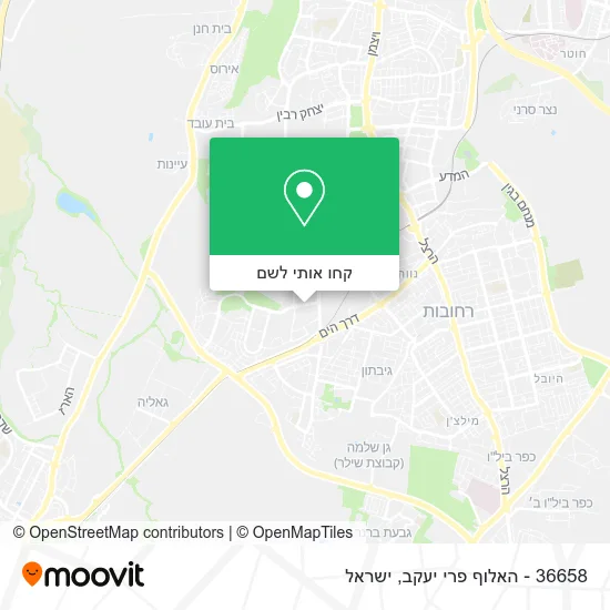 מפת 36658 - האלוף פרי יעקב