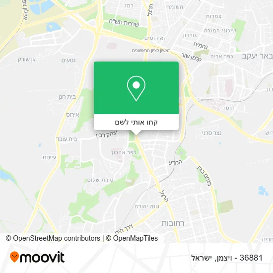 מפת 36881 - ויצמן