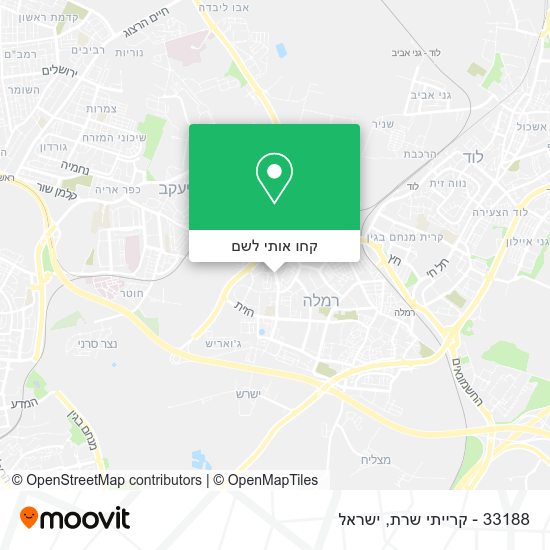 מפת 33188 - קרייתי שרת