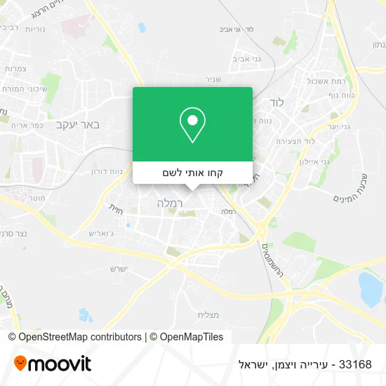 מפת 33168 - עירייה ויצמן