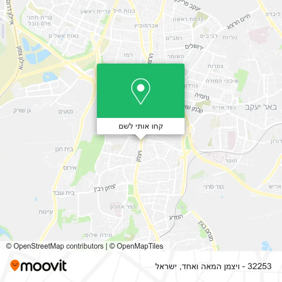 מפת 32253 - ויצמן המאה ואחד