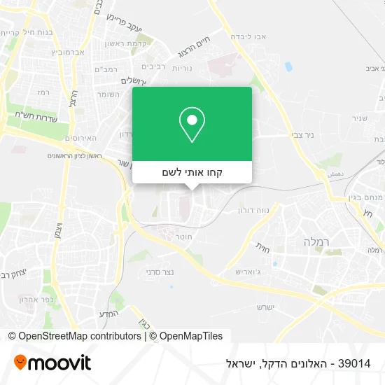 מפת 39014 - האלונים הדקל