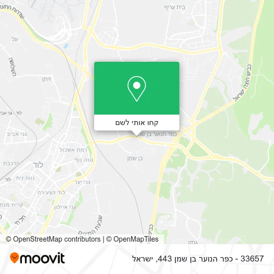 מפת 33657 - כפר הנוער בן שמן 443