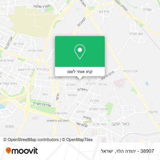 מפת 38907 - יהודה הלוי