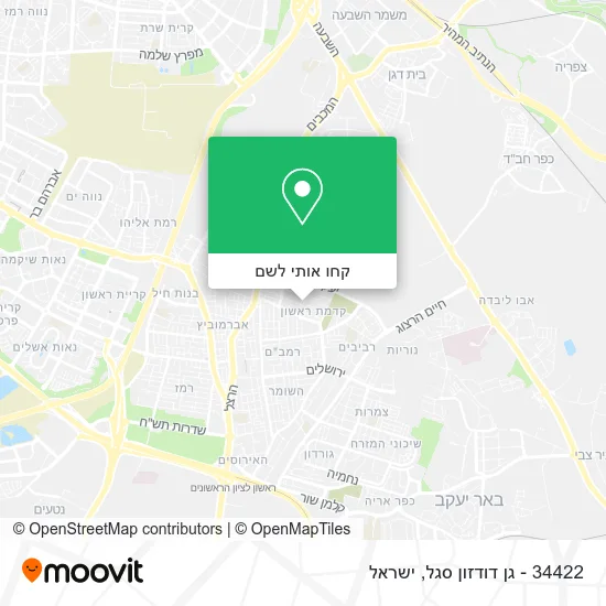 מפת 34422 - גן דודזון סגל