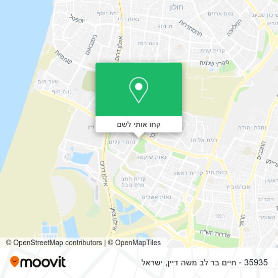 מפת 35935 - חיים בר לב משה דיין