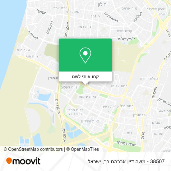 מפת 38507 - משה דיין אברהם בר