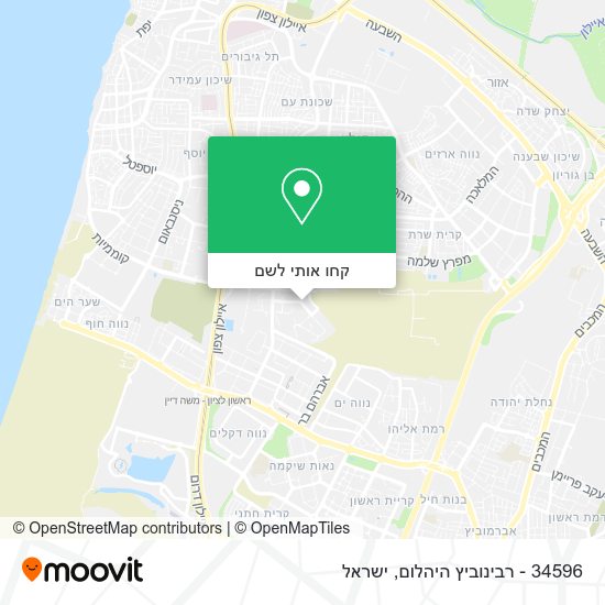 מפת 34596 - רבינוביץ היהלום