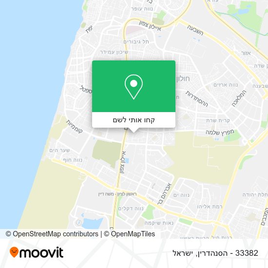 מפת 33382 - הסנהדרין
