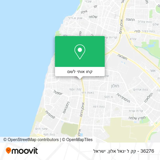 מפת 36276 - קק ל יגאל אלון