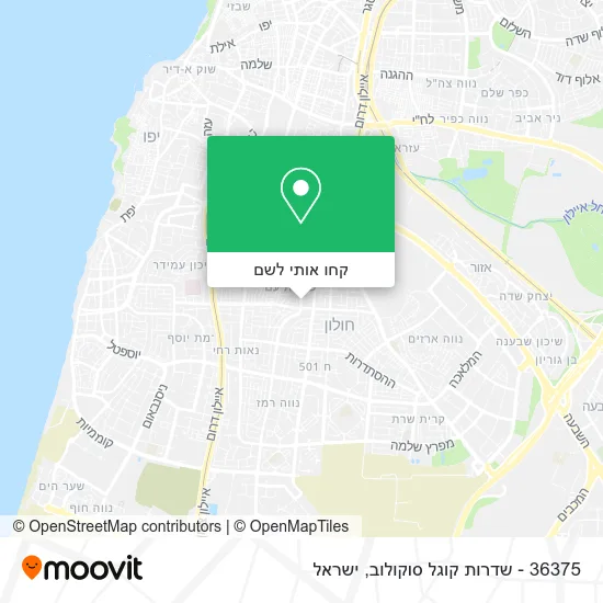 מפת 36375 - שדרות קוגל סוקולוב