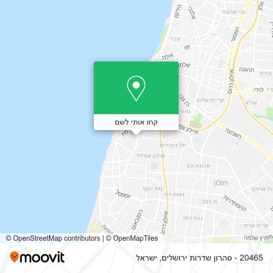 מפת 20465 - סהרון שדרות ירושלים