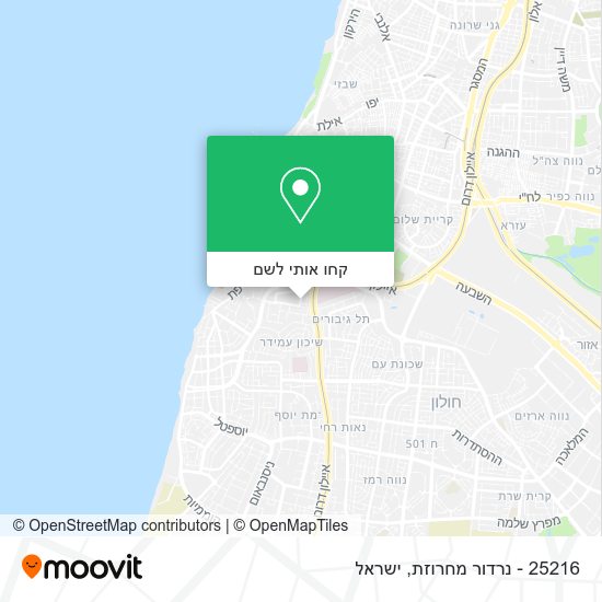 מפת 25216 - נרדור מחרוזת