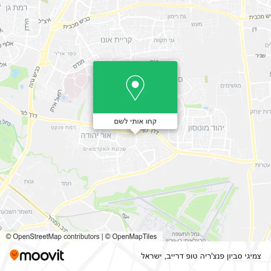 מפת צמיגי סביון פנצ'ריה טופ דרייב