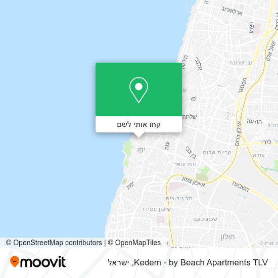 מפת Kedem - by Beach Apartments TLV