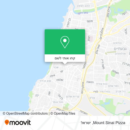 מפת Mount Sinai Pizza