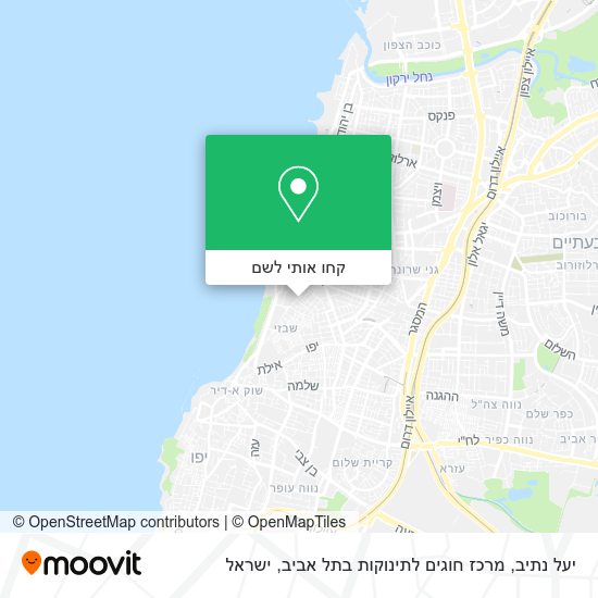 מפת יעל נתיב, מרכז חוגים לתינוקות בתל אביב