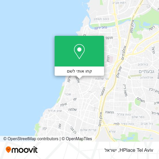 מפת HPlace Tel Aviv