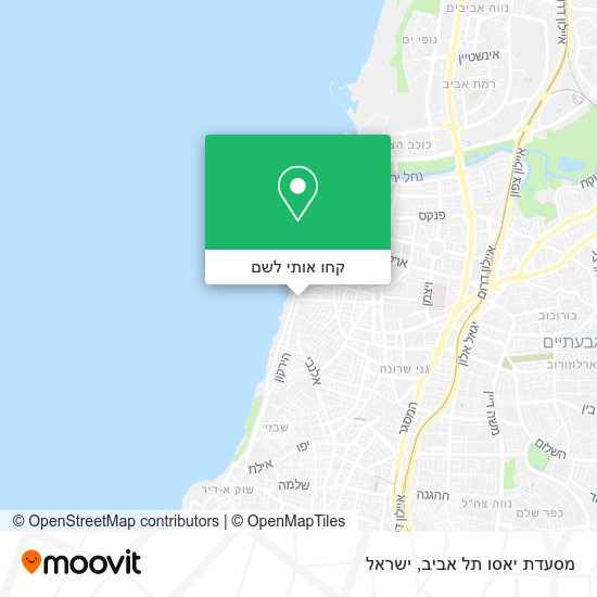 מפת מסעדת יאסו תל אביב