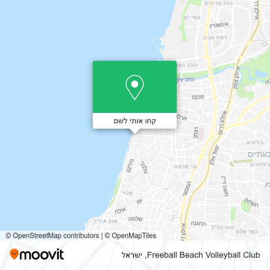 מפת Freeball Beach Volleyball Club