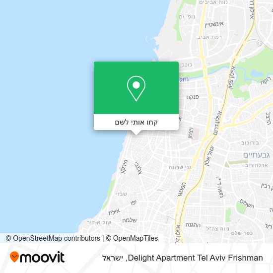 מפת Delight Apartment Tel Aviv Frishman