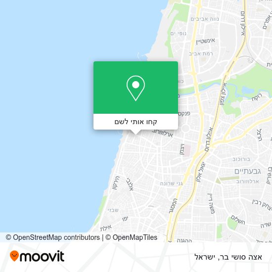 מפת אצה סושי בר